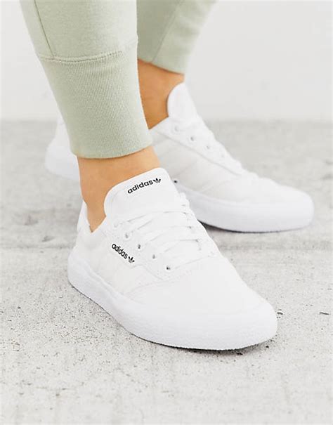 adidas originals 3mc trainers in triple white|adidas originals triple white trainers.